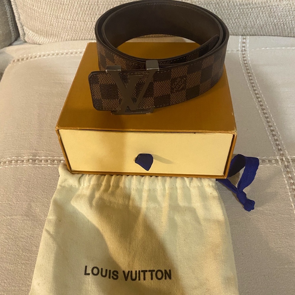 LOUIS VUITTON BELT Damier Graphite 100% AUTHENTIC